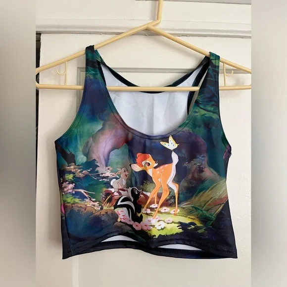 Blackmilk reversible Disney Bambi crop tank size medium - Picture 6 of 15